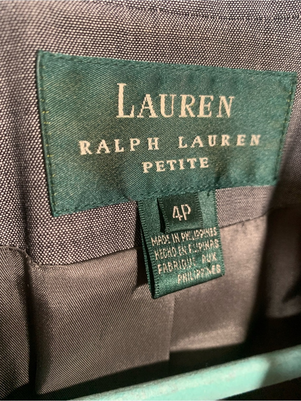 Lauren Ralph Lauren Womens Gray Suit Blazer Sz 4P Corpcore Office Business - Picture 4 of 6